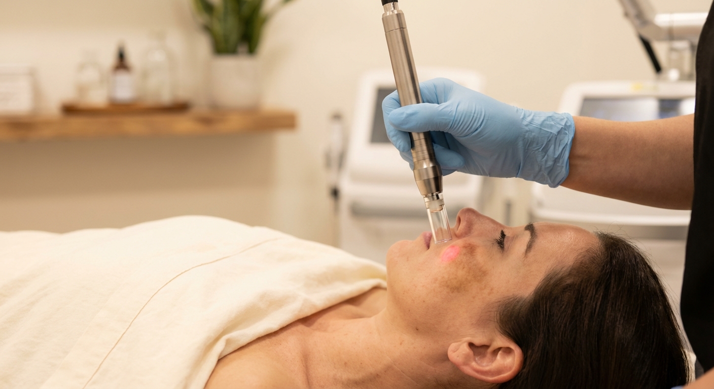 Even skin tone after hyperpigmentation treatment